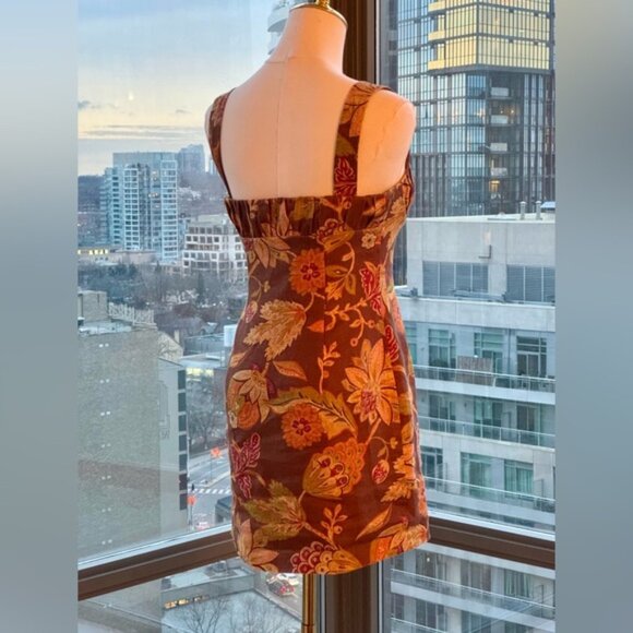 🆕 SIR THE LABEL 🧿 NWOT Floral Linen Minidress, Mojave Print - Sz 1 US XS - Picture 8 of 16